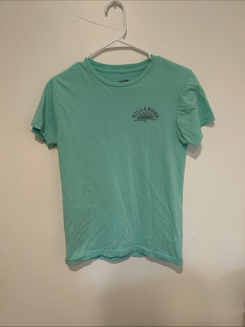 Billabong Men's Mint Teal Short Sleeve Logo Tee